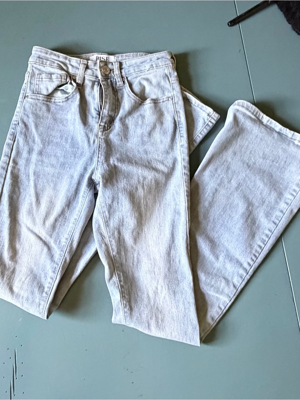 Rise Supply Co high rise flare denim pants size 0